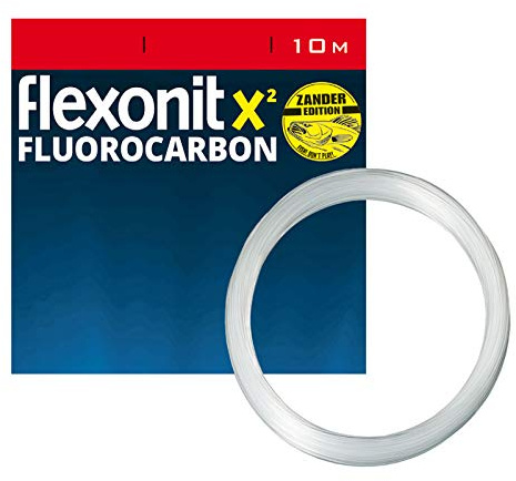 Flexonit Unisex – Erwachsene 10C4050801049148C10 Vorfachmaterial Profi-X² Fluor-Zander 0,40mm 10m 9,8kg, Bunt, Normal