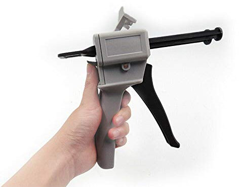 Vogueing Tool Dosierpistole 50 ml AB Epoxidkleber Pistole Universal 1:1 und 2:1 Klebeapplikation Griff Werkzeug für Handwerk Hobby Kunst DIY Zuhause Büro Reparatur