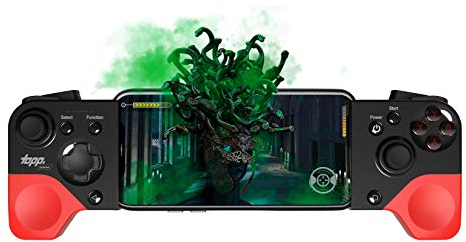 topp Gaming Controller per Smartphone Medusa con Durata Fino a 8 Ore e assegnazione dei Tasti Regolabile – iOS, Android, Windows Support – Rosso/Nero