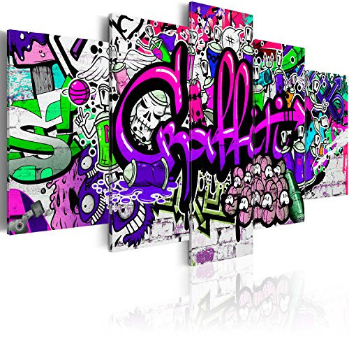 B&D XXL - Tableau Acoustique 200x100 cm 5 Parties - Décoration Murale Anti-Bruit Isolation Phonique Bureau Chambre Panneau Insonorisant Impression sur Toile - Artistique i-A-0103-b-o