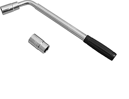 HKYBCF Kohlenstoffstahl Teleskop-Nase-Schraubenschlüssel-Radschlüssel einstellbar einverstümmelter Autoreifen-Rad-Reparaturwerkzeuge Innensechskantschlüssel (Color : Silver)