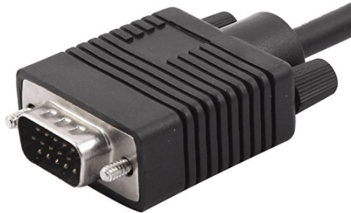 Ruilogod Ordenador portátil DB15 VGA Vega al cable de extensión de puerto USB masculino 4.9 pies de largo