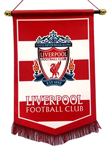 Liverpool Football Club England National Football Team Qatar World Cup 2022 Badge Hanging Flag, Fan Decoration Gift, 15×11 Inch