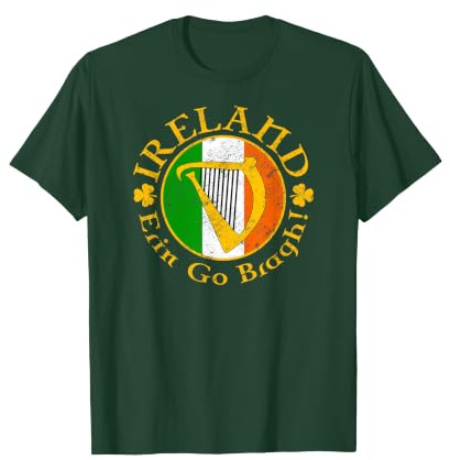 Irland Erin Go Bragh! Irische Harfe T-Shirt