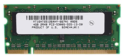 Barabesty Memoria RAM de 4 GB DDR2 667 MHz PC2 5300 SODIMM 2RX8 de 200 para portátil AMD