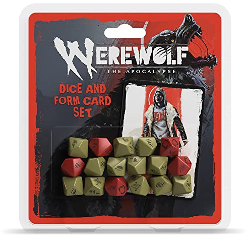 Renegade Game Studios | Werewolf RPG Dice And Form Card Set | Accessorio Con Dadi E Carte Forma Per GDR | 1 Giocatore | 30-45 Min