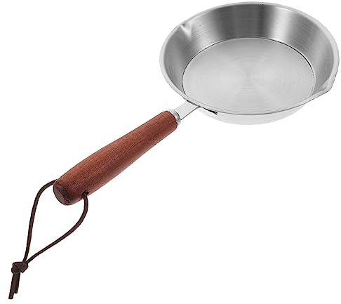 BESTonZON Acier Inoxydable Mini Pot Mini Pancake Pan Poêle Antiadhésive Poêle À Frire En Acier Inoxydable Plat Poêle Plat Antiadhésif Wok Cuisinière À Induction