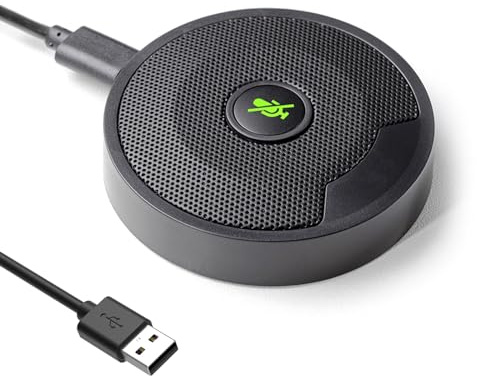 DricRoda USB Microphone for PC, Computer Microphones, Omnidirectional Condenser Mic with Noise Cancelling for Conference Online Class, Zoom, Recording,Laptop,Desktop, Plug & Play (UM10)