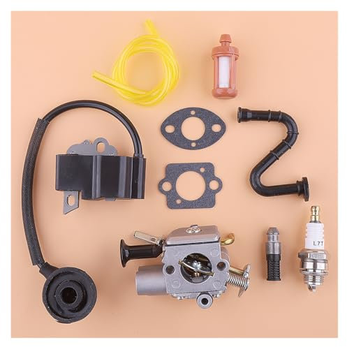 1 Satz Vergaser-Zündspule for Stihl MS271 MS291 MS 271 291 Heizölfilterleitung Zündkerze Carb Dichtungssatz Kettensäge