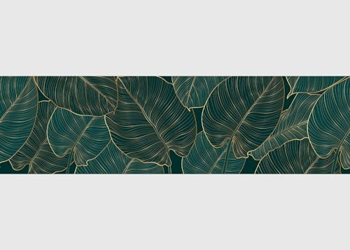 AG Design Bordure Autocollante Feuilles, AWB 8400 | Décoration Étanche pour Murs, Meubles, Papiers Peints, Revêtements Muraux et Portes, Film, Multicolore, Étanche | Largeur 500 cm x Hauteur 13.8 cm