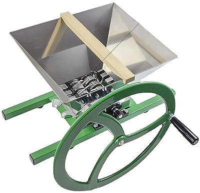 STMKB Broyage De Pomme À Grand Volant, Équipement De Cidre Auto-brassant À Manivelle De 7L, 100kg/h, Profitez De Votre Propre Délicieux Jus Naturel Fait Maison Avec VOS Enfants