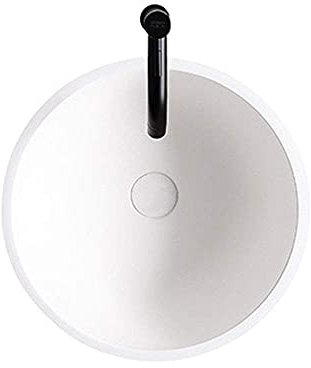 CLRAWSHB Lavandino da Bagno in Pietra Artificiale Lavandino da Bagno Ovale Lavandino da toeletta con Scarico Lavandino da lavabo Lavandino Artistico per lavabo da Bagno