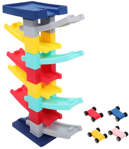 Abaodam 1 Satz Simulierter Parkplatz Lernspielzeug Autorennbahn Spielzeug-Set Autobahnspielzeug Rampenrennen automatten spielsachen Autos Rennstrecke Kindergeschenke Spielzeug Abs