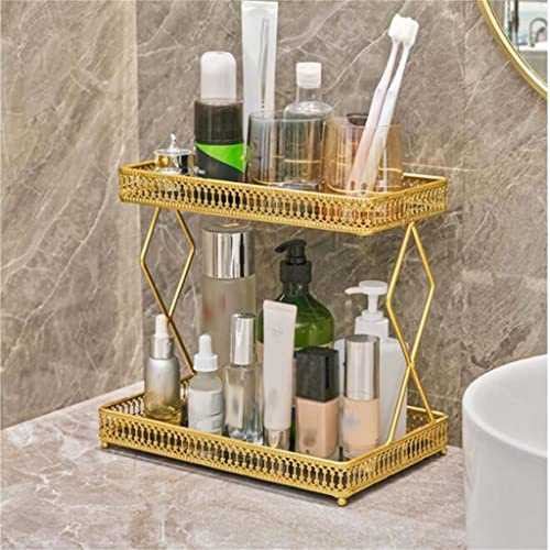 CGTENBS Double-Layer Washbasin Bathroom Shelf Bathroom Toilet Toilet Washstand Cosmetic Storage Rack
