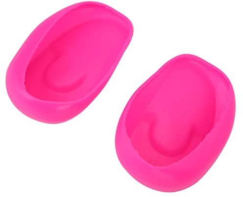 Cubiertas de Oído para la Ducha, 10 Piezas Livianas de Silicona Cubiertas para la Oreja para Tinte de Cabello Protectores de Orejas para la Oreja para Ducha para Ducha y Salón