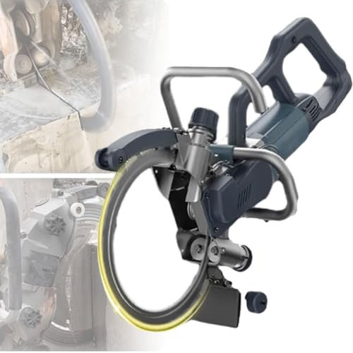Wall Groove Cutting Machine 8800W Electric, Brushless Motor Wall Chaser Concrete Cutter Circular Saw with Water Fed Dust Suppression - High Power Disc Cutter for Precision Cuts