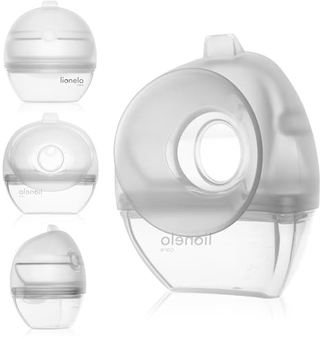 LIONELO MILKY 2 in 1 raccogli latte materno e pompa per latte in silicone, raccogli latte manuale, senza BPA, pressione negativa, 60 ml, facile da pulire, discreto, comodo