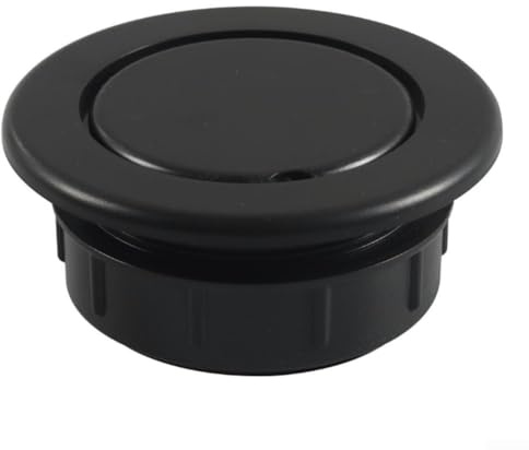 3-teiliges Set mit Schirmlochringen und Kappen, für Outdoor-Tische, wetterbeständiger Kunststoff für Terrasse, Garten, Wohnmobil (schwarz)