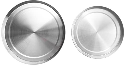 Kueohse 4Pcs Stainless Steel Hob Covers Stove Plate Top Cooker Protector Kit Set Utensils 17/21CM Kitchen Accessories