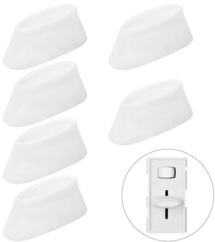 6pcs Dimmer Switch Knobs, Replacement Universal Dimmer Knob for Ceiling Lights & Wall Switches Compatible with Lutron Skylark SCL-153P S-600 S-600P S-660PNL S-603P S-603PNL S-603PG S-1000