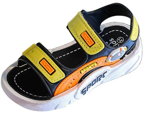Generisch Sandals Boys Outdoor Trekking Sandals Wide Feet Children's Barefoot Sandals Trekking Barefoot Sandals Boys Breathable Summer Shoes Summer Shoes Boys EU 24-39, 8 Black, 10 UK Child