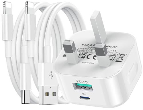 iPhone Charger Fast Charge,Apple i Phone Fast Charger Lightning Cable and Plug 25W Super Charging for iPhone 16e/16/15/14/14 Plus/14 Pro Max/13/13 Pro/12 Pro/SE/11 Pro,1M New USB C to C Lead and Head