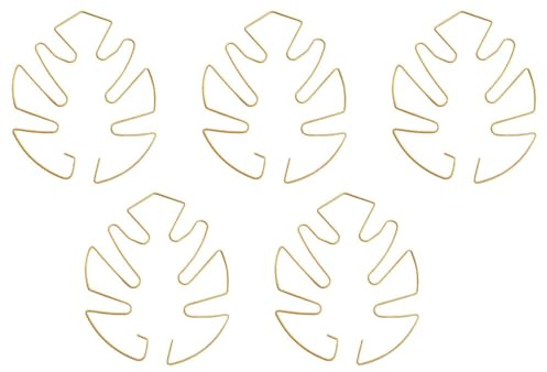 MiOYOOW Pflanzenstützen, 5 Stück Metall Monstera Stängelhalter, Flexible Stammstütze für Kletterpflanzen, Sprossen, Triebe, Stecklinge