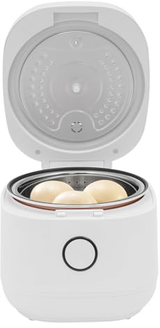 Reiskocher, Rice Cooker Mini mit Multifunktionale Touchpanel, Zuckerreduktionsfunktion, 9 Reiskochfunktionen 24-Stunden-Reservierungsfunktion für 5-8 Personen,Weiß