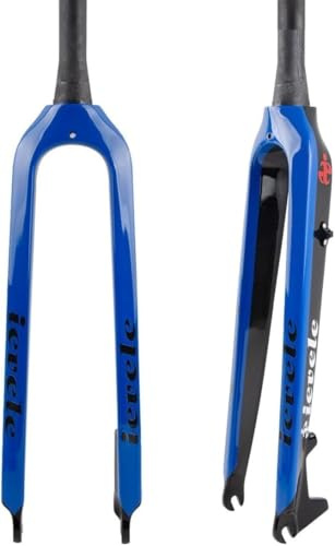 Fourche Rigide VTT en Fibre de Carbone 26/27,5/29 Pouces pour Freins à Disque, Fourche Avant Conique 1-1/2 QR 9 mm C,26