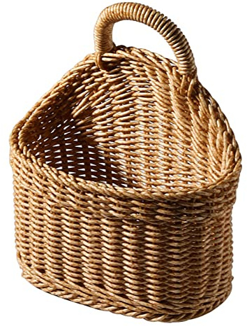 Generisch Wandkorb - Jute Gewebte Behänge Aufbewahrungskörbe | Hängende Aufbewahrungskörbe Aus Jute, Kleine Gewebte Körbe Zum Organisieren Für Wohnzimmer, Badezimmer, Küche Und Schlafzimmer