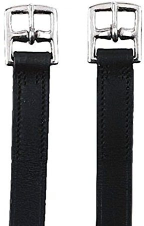 Covalliero Steigbügelriemen, schwarz, 145cm, 27mm, Leder, Pferd, verstellbar