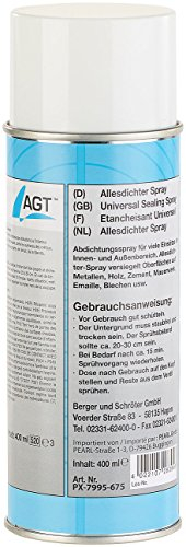 AGT Dichtungsspray: Allesdichter-Spray, weiß, 400 ml (Dichtungsspray Wasserleitung, Dichtspray Wasserleitung, Sprühdichtung wasserdicht)
