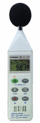 B&K Precision 735 Datalogging Digital Sound Level Meter with RS-232 Software and Cable