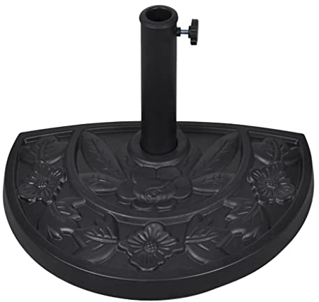 vidaXL Sonnenschirmständer Halbrund 9 kg Schirmständer Schirmhalter Ständer