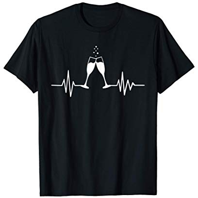 Fréquence des verres à vin mousseux T-Shirt