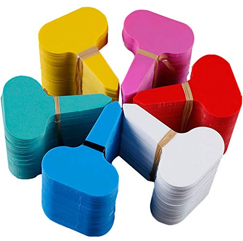 Pflanzenschilder Stecketiketten Beschriften Pflanzschilder,T-Typ Garten Etiketten Stecketiketten Kunststoff für Beet Garten Blumen Kräuter Pflanzen Wetterfest Wasserfest(300 STK,Mehrfarbig)