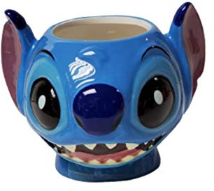 Disney Lilo & Stitch - Taza de cerámica con forma de cara 3D