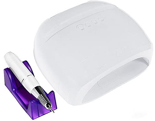 Lampada per unghie L'essiccatore del chiodo della lampada UV /LED for unghie viene fornito con il supporto del telefono 30S/60S/90S Asciugatura rapida Asciugatura a rapida essiccazione a infrarossi La