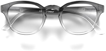LONDON MOLE® Monalux gafas bloqueadoras de luz azul | Bloqueadores azules cuadrados geniales en forma de panto | Anti vista cansada para pantallas | Hombre y mujer unisex | Bisagras de resorte