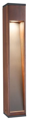 Paulmann 94678 LED Außenleuchte Pollerleuchte Trabia IP44 600mm eckig incl. 1x3,5 Watt Outdoor Holz 3000 K GU10