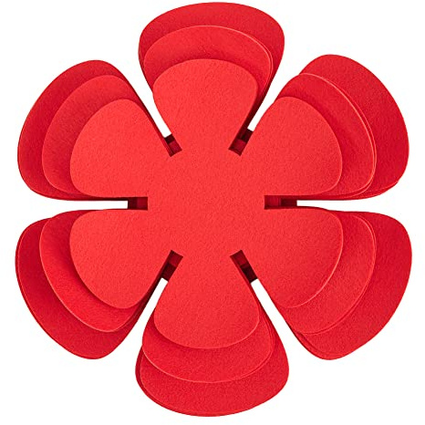 CNANRNANC Pack of 12 Pan Protectors, Pot Protectors, Felt Pad Pot Protector, Felt Pad Pot Protector, Stacking Protection for Pans, Pots and Bowls, Red
