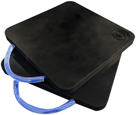 Ein Paar Abstützplatten für Kran aus Polyethyle 30 x 30 x 4 cm – 2 Unterlegplatte bis 9t pro Platte, robuste Kranplatte zur Lastverteilung für Krane, Anhänger, Wohnmobile und Servicefahrzeuge