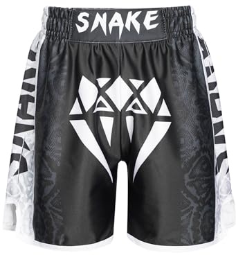 LiiYii Enfant Garcon Short de Boxe pour Entraînement de Boxe Punching Sparring Fitness Gym MMA Muay Thai Short Kickboxing 3-16 Ans Type A 11-12 Ans