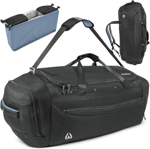 Wildhorn Big Mesa 90L MTB Gear Bag - Lightweight & Waterproof Duffel, Mountain Bike Duffle Bag, Ideal for Gym, Travel, Biking, Motorcycle, and Sports