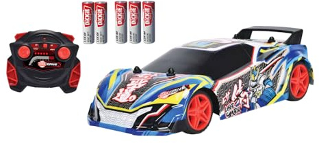 Dickie Toys - RC Auto Laser Samurai (22 cm) - ferngesteuertes Auto ab 6 Jahre mit Licht & Sounds, Remote Control Car für Kinder, 10 km/h, 2,4 GHz Fernbedienung, inkl. Batterien