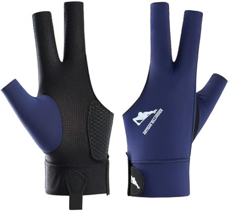 Generisch Billard Handschuh Links, Billard Handschuh, 3 Finger Queue Handschuhe, Snooker Handschuhe, DREI Finger Handschuhe, rutschfeste Poolhandschuhe, Verstellbare Poolhandschuhe