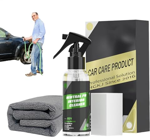 Polsterreiniger für Autositze, neutraler pH-Wert, Auto-Reinigungsspray, 150 ml, Fleckenentferner für Lederautositz, Fleckenentferner für Teppiche, Auto-Detaillierung, Fleckenentferner
