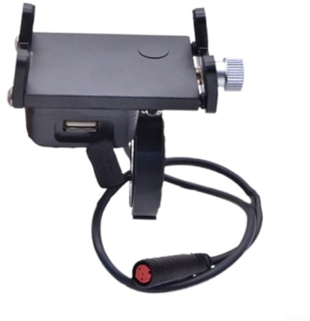 Hasaller Electric Bike USB Charger 30W QC-3.0 Electric Vehicle Phone Charger Adapter Elec-tric Bike USB Charger Socket Waterproof US-B Charger for 36-48V E-Bike Scooter Motorcycle(5V 2.4A 18W)