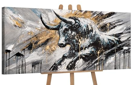 YS-Art Moderne tiere Acrylbild handgemalt modernes echtes Kunstwerk
