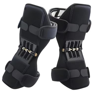 Rodillera Deportiva, exoesqueleto de Rodilla, Transpirable, Reduce la presión en la Rodilla y es for Senderismo y Deportes.(4 Springs)